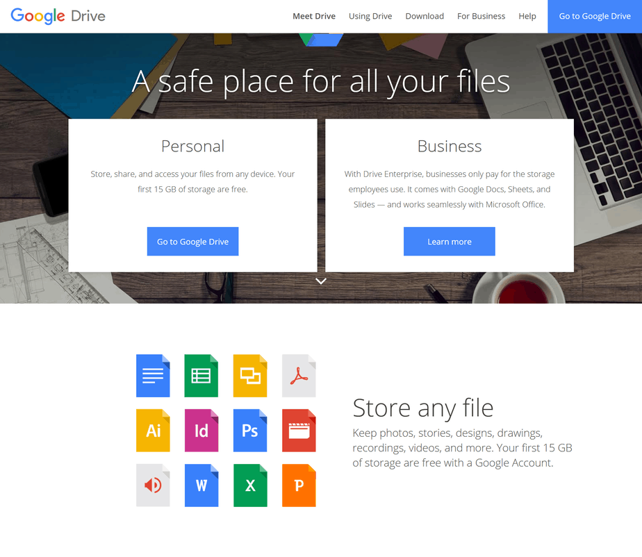 google drive online file storage