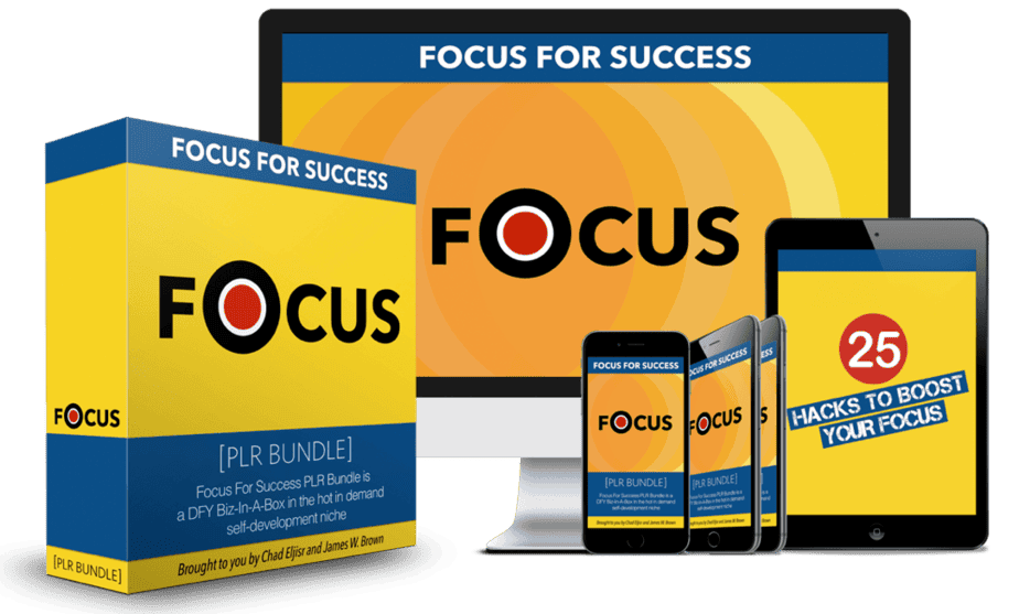 Focus For Success Premium PLR Package