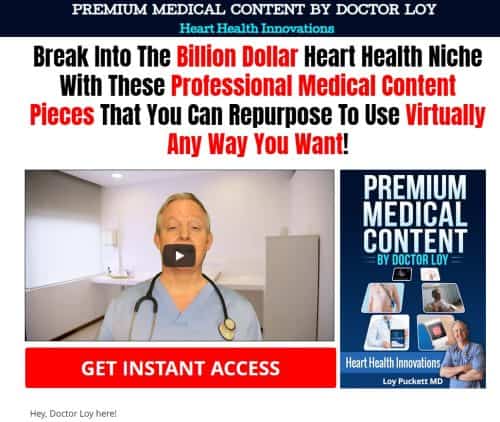 Heart Health Innovations Premium Medical PLR Content by Dr Loy