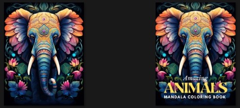 Amazing Animals Mandala PLR Coloring Book Resell PLR Covers