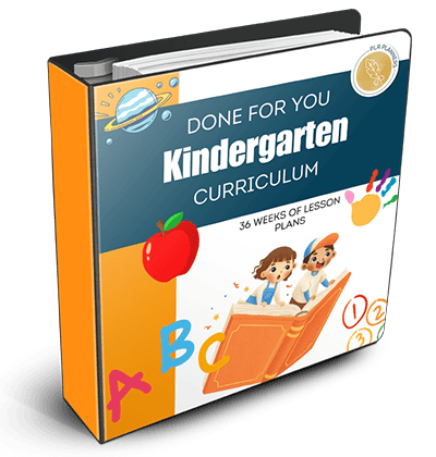 Done-for-you Kindergarten Curriculum PLR