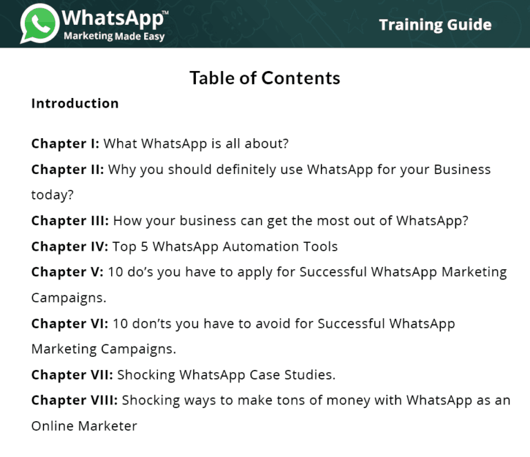 how to use whatsapp for training