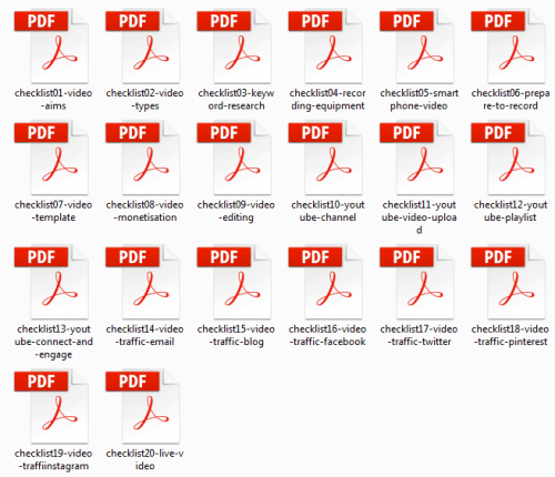 Internet Marketing Checklist - 20 Video Marketing Checklists