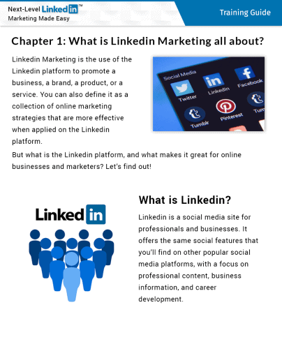 Next Level LinkedIn Marketing Training eBook and Videos 2020