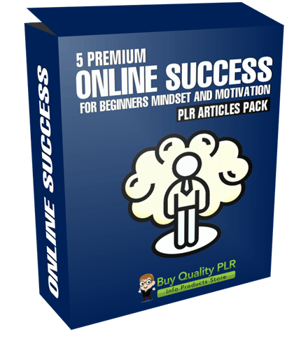 5 Premium Online Success For Beginners Mindset and Motivation PLR Articles Pack