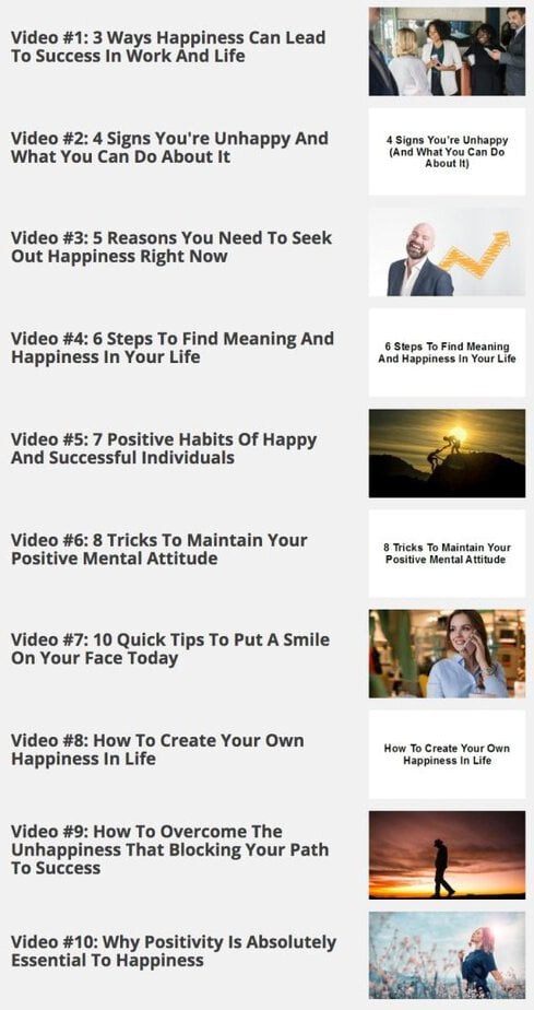 Ignite Happiness Videos